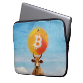 Bitcoin widerstandsfähiger Bulle Laptopschutzhülle (Vorderseite Links)