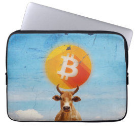 Bitcoin widerstandsfähiger Bulle Laptopschutzhülle