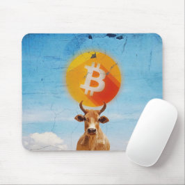 Bitcoin widerstandsfähiger Bulle Mousepad