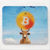 Bitcoin widerstandsfähiger Bulle Mousepad (Vorne)