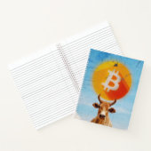 Bitcoin widerstandsfähiger Bulle Notizblock (Innenseite)