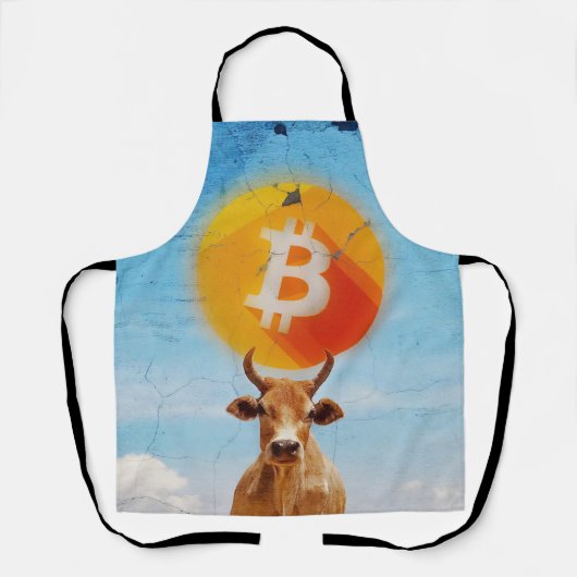 Bitcoin widerstandsfähiger Bulle Schürze (Vorderseite)
