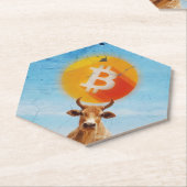 Bitcoin widerstandsfähiger Bulle Untersetzer (angewinkelt)