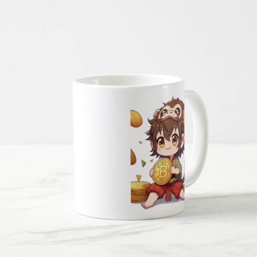 Bitcoin wukong kaffeetasse (VorderseiteRechts)