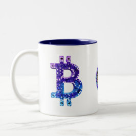 Bitcoin Xmas Zweifarbige Tasse