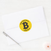 Bitcoin-Zeichen Runder Aufkleber (Umschlag)