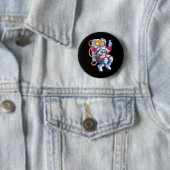 Bitcoin zum Mond BTC Astronauten Crypto Fomo Trum Button (Beispiel)