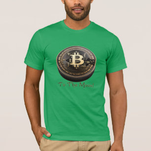 Bitcoin zum Mond: Tragen Sie die Zukunft von Krypt T-Shirt