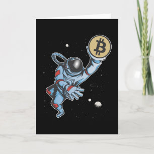 Bitcoin zum Mondastronaut Karte