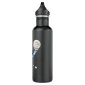 Bitcoin zum Mondastronauten Edelstahlflasche (Rechts)