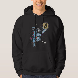 Bitcoin zum Mondastronauten Hoodie
