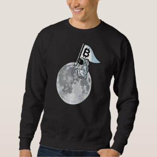 Bitcoin zum Mondastronauten im Weltraumbahnhof BBC Sweatshirt