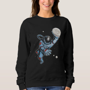 Bitcoin zum Mondastronauten Sweatshirt