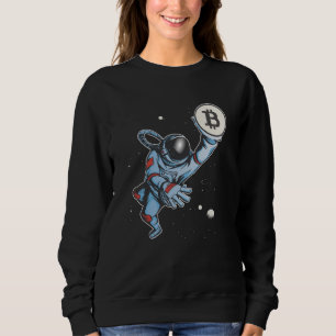 Bitcoin zum Mondastronauten Sweatshirt