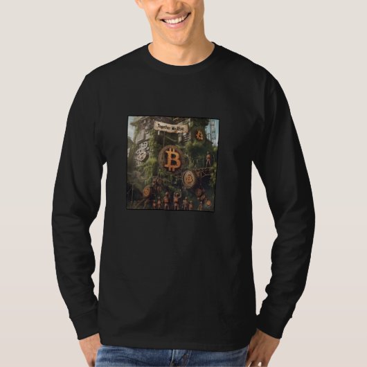 Bitcoin zusammen steigern wir T-Shirt (Vorderseite)