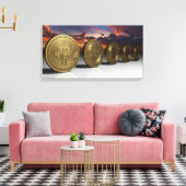 Bitcoins Leinwanddruck (Insitu (Wohnzimmer))