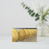 Bitcoins Visitenkarte (Stehend Vorderseite)