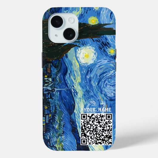 Bitcoiny Night - Qr-Code bearbeitet Case-Mate iPhone Hülle (Rückseite)