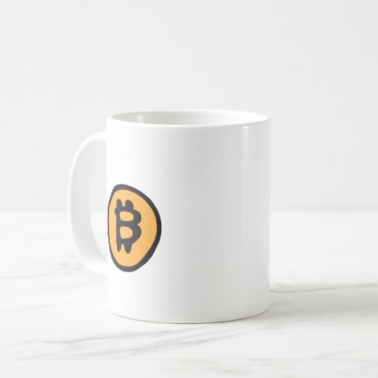 Bitcosinsammlung Kaffeetasse (Vorderseite Links)