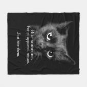 BITE EM..MACHEN SIE ES! Fleecedecke. Fleecedecke (Vorderseite (Horizontal))