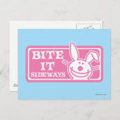 Bite es Sideways Postkarte (Vorne/Hinten)