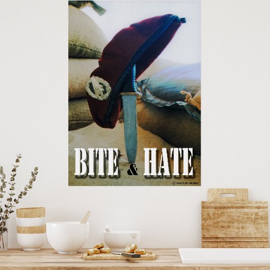 Bite & Hate Poster (Küche)