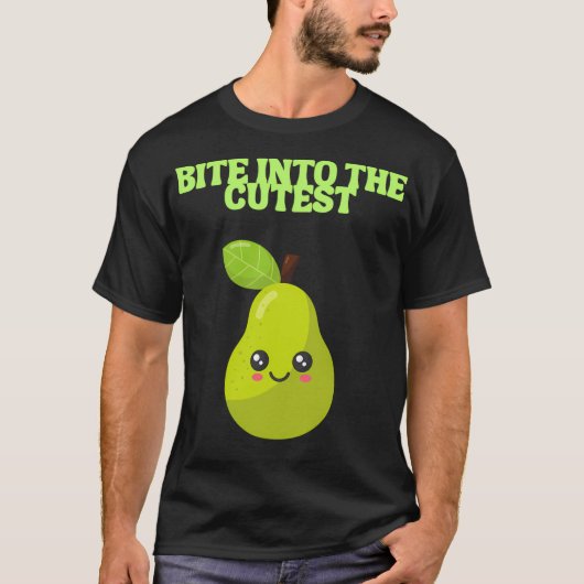 Bite Into The Cutest-Kawaii Pear-Classic Version T-Shirt (Vorderseite)