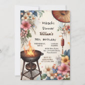 Bite Koch Grillen Japanisch Sushi Hibachi 30. Gebu Einladung (Vorderseite)