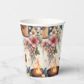 Bite Koch Grillen Japanisch Sushi Hibachi 30. Gebu Pappbecher (Rechts)