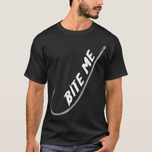 BITE ME - Angeln T-Shirt (Vorderseite)