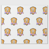 Bite Me Badger Skull Geschenkpapier (Flach)