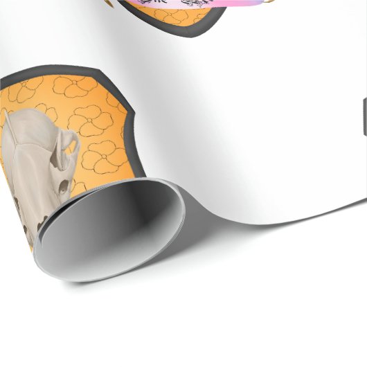 Bite Me Badger Skull Geschenkpapier (Rolleneckpunkt)