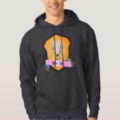 Bite Me Badger Skull Hoodie (Vorderseite)