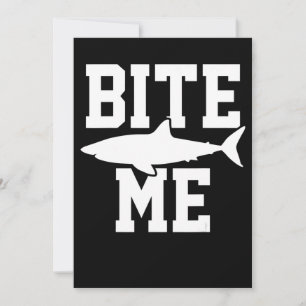Bite Me - Biologie der Haifische - Tiermeere Feiertagskarte