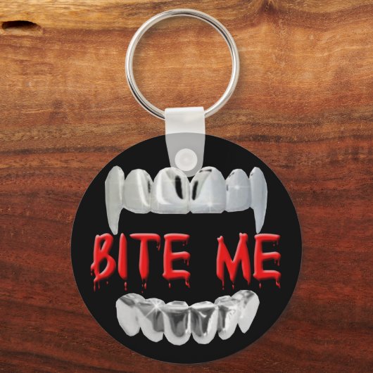 Bite me Blood Key Chain Schlüsselanhänger (Vorderseite)