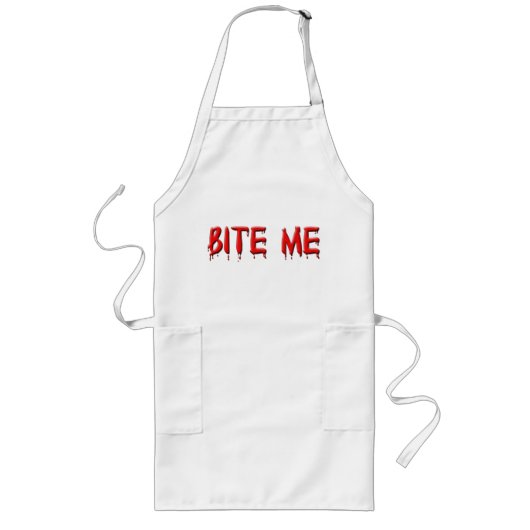 Bite me Blood Schürze (Vorne)