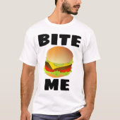 BITE ME, CHEESEBURGER, Funny T - Shirt (Vorderseite)