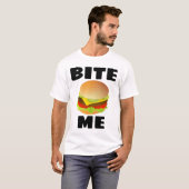 BITE ME, CHEESEBURGER, Funny T - Shirt (Vorne ganz)