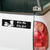 Bite Me City Girl Autoaufkleber (Auf Lkw)