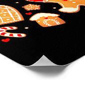 Bite Me Cookie Backteam Weihnachts-Gingerbread Chr Poster (Ecke)