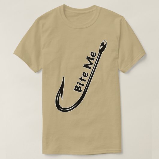 Bite Me Fish Hook T-Shirt (Design vorne)
