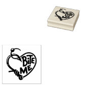 Bite Me Fish Hooks Gummistempel (Stempel)