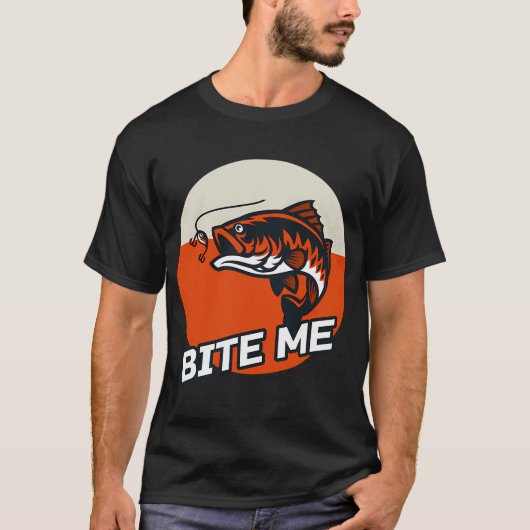 Bite Me Fishing T-Shirt (Vorderseite)
