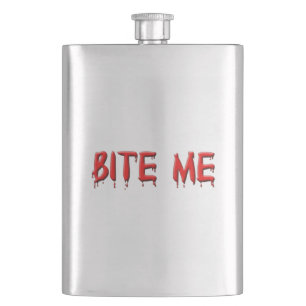 Bite me Flask Flachmann