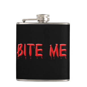 Bite me Flask Flachmann