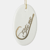 Bite Me Funny Fishing Keramik Ornament (Rechts)