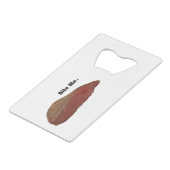 Bite Me Funny Steak Beef Pun Joke Geldbeutel Flaschenöffner (Vorderseite Schrägansicht)