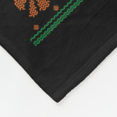 Bite Me Gingerbread Man - Funny Ugly Christmas Swe Fleecedecke (Ecke)