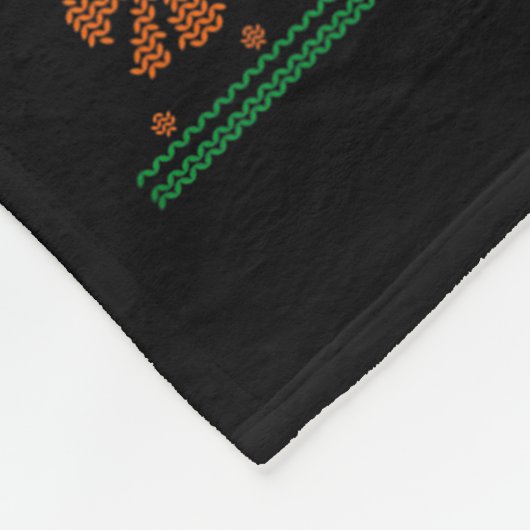 Bite Me Gingerbread Man - Funny Ugly Christmas Swe Fleecedecke (Ecke)