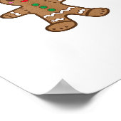Bite Me Gingerbrot Funny Cookie Weihnachts Thanksg Poster (Ecke)